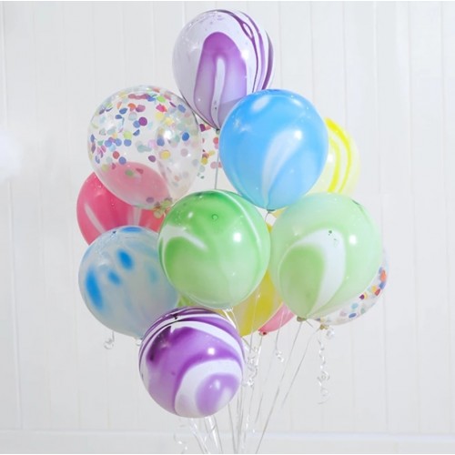 Twelve Colourful Balloons