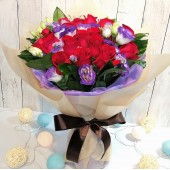 18pcs Roses Bouquet (Color at Your Choice)