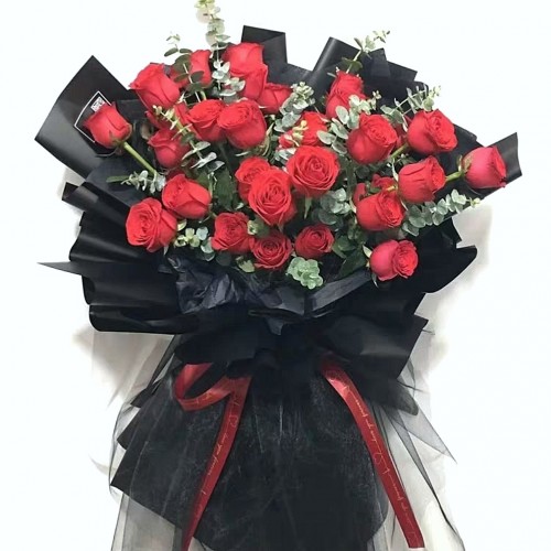 24pcs Rose Valentines Bouquet (Color at Your Choice)